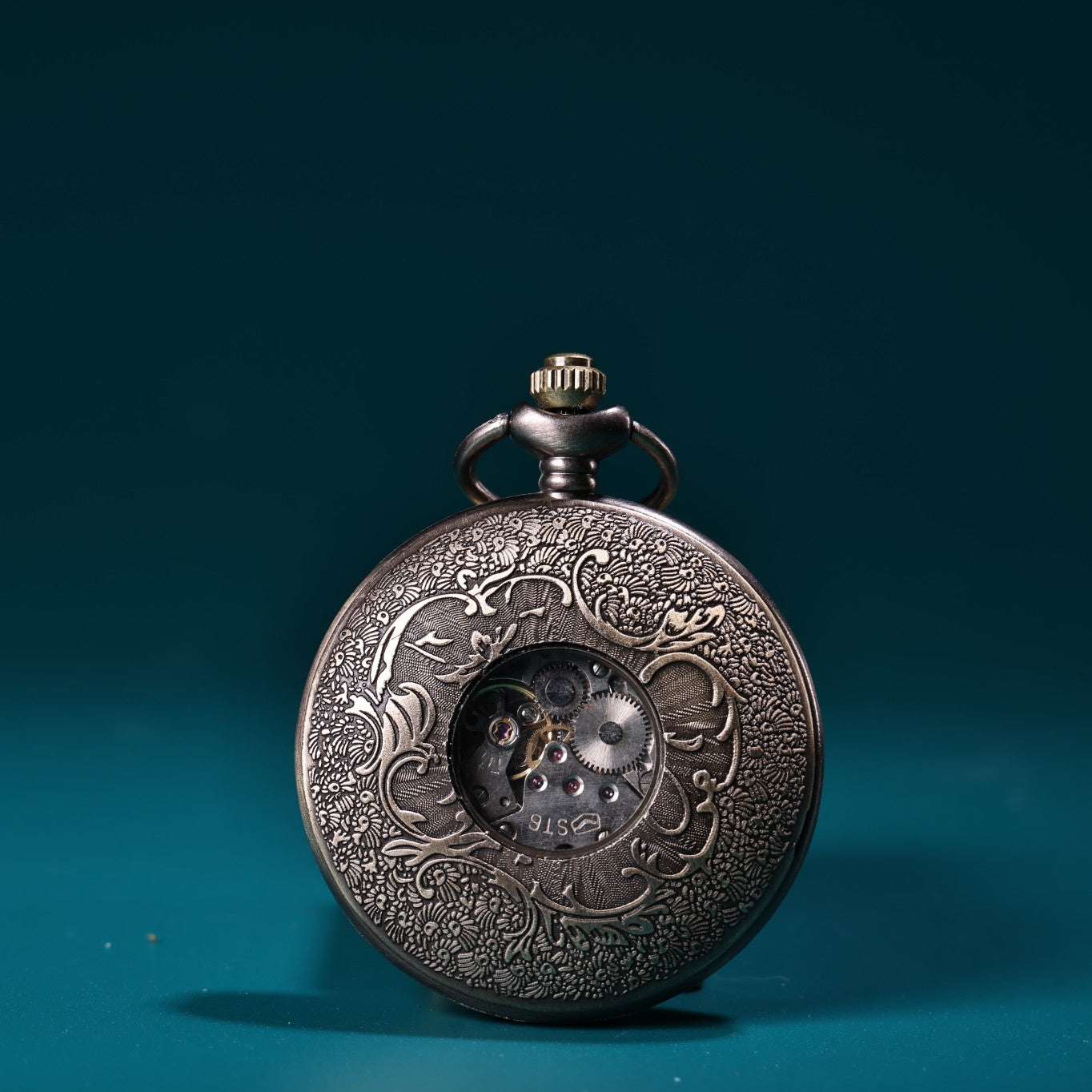 A1908 Vintage Copper Mechanical Pocket Watch