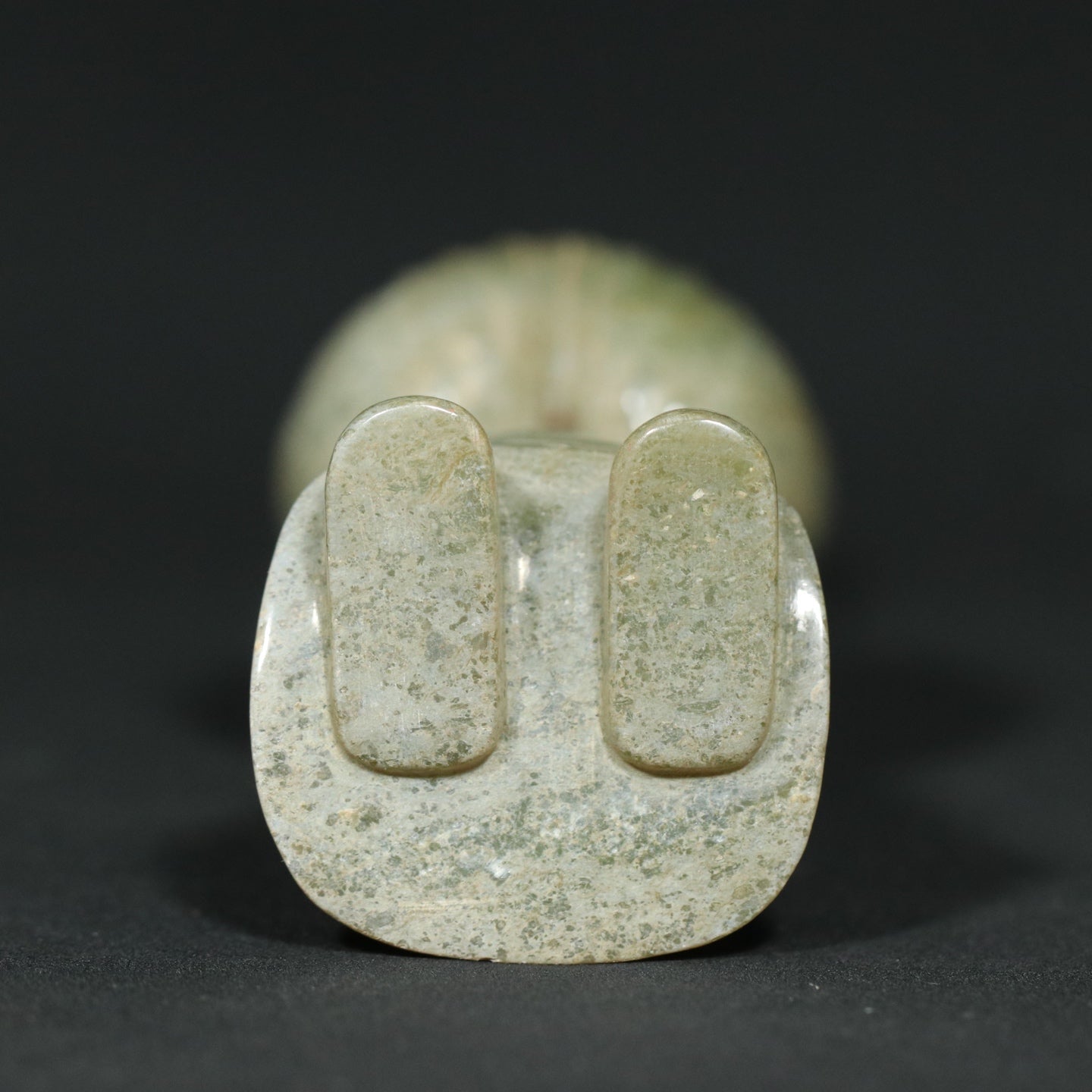 A1917 A Pair Vintage Chinese Hetian Jade Carved Figure Statues