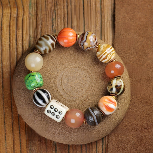 A1934 Hand Woven Beautiful Multicolored Beads Bracelet