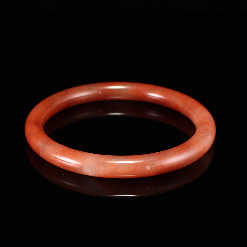 A1961 Inside Diameter 63 MM Natural Quartzite Pink Taohuayu Bracelet
