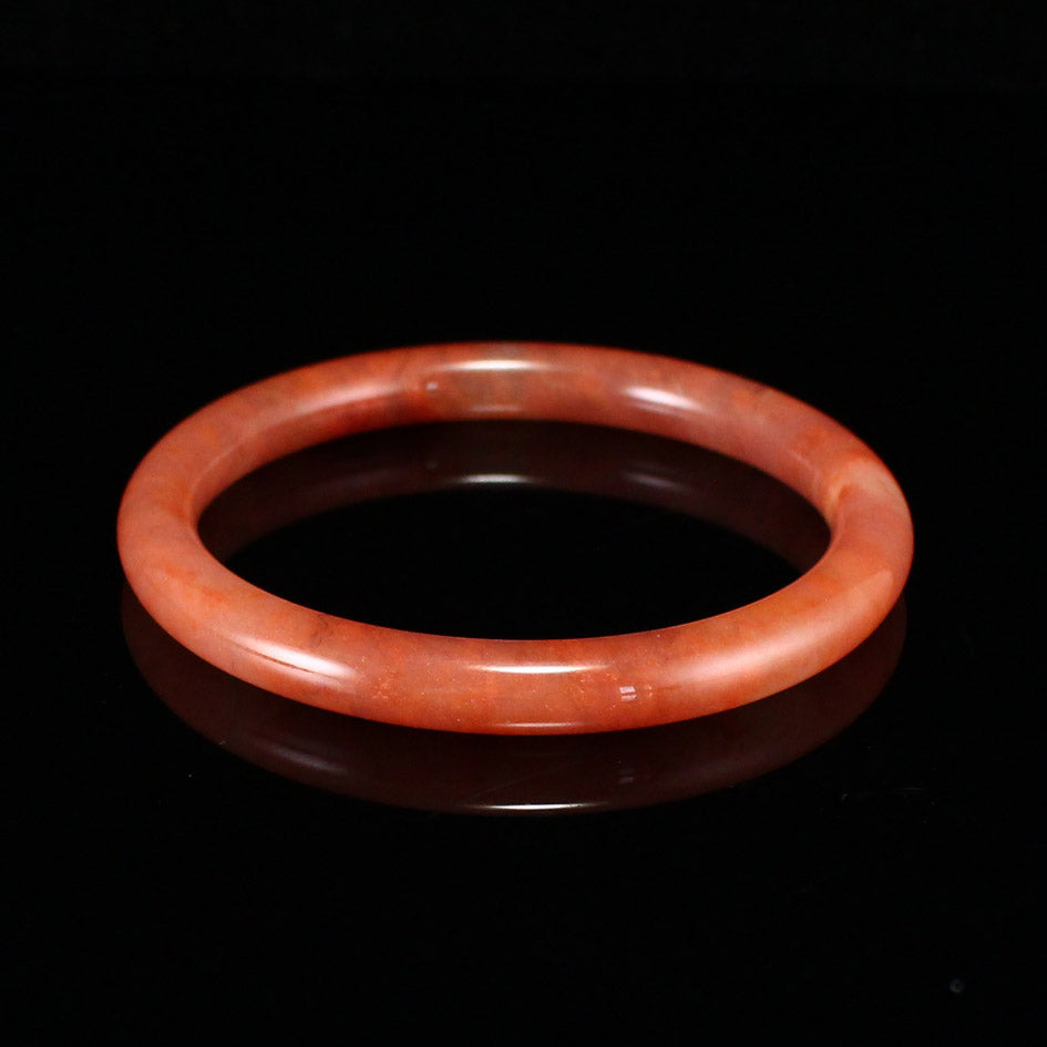A1962 Inside Diameter 65 MM Natural Quartzite Pink Taohuayu Bracelet