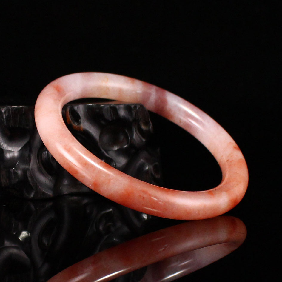 A1964 Inside Diameter 55 MM Natural Quartzite Pink Taohuayu Bracelet