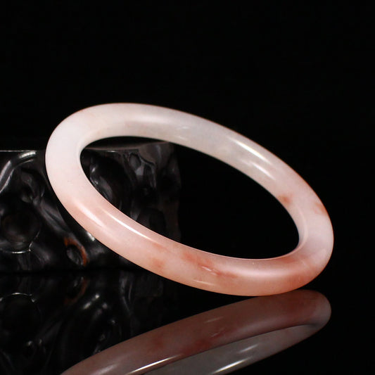 A1967 Inside Diameter 59 MM Natural Quartzite Pink Taohuayu Bracelet