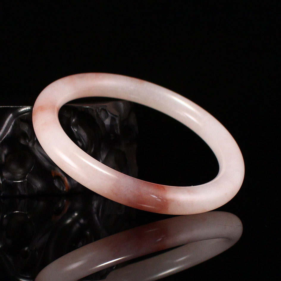 A1968 Inside Diameter 57 MM Natural Quartzite Pink Taohuayu Bracelet