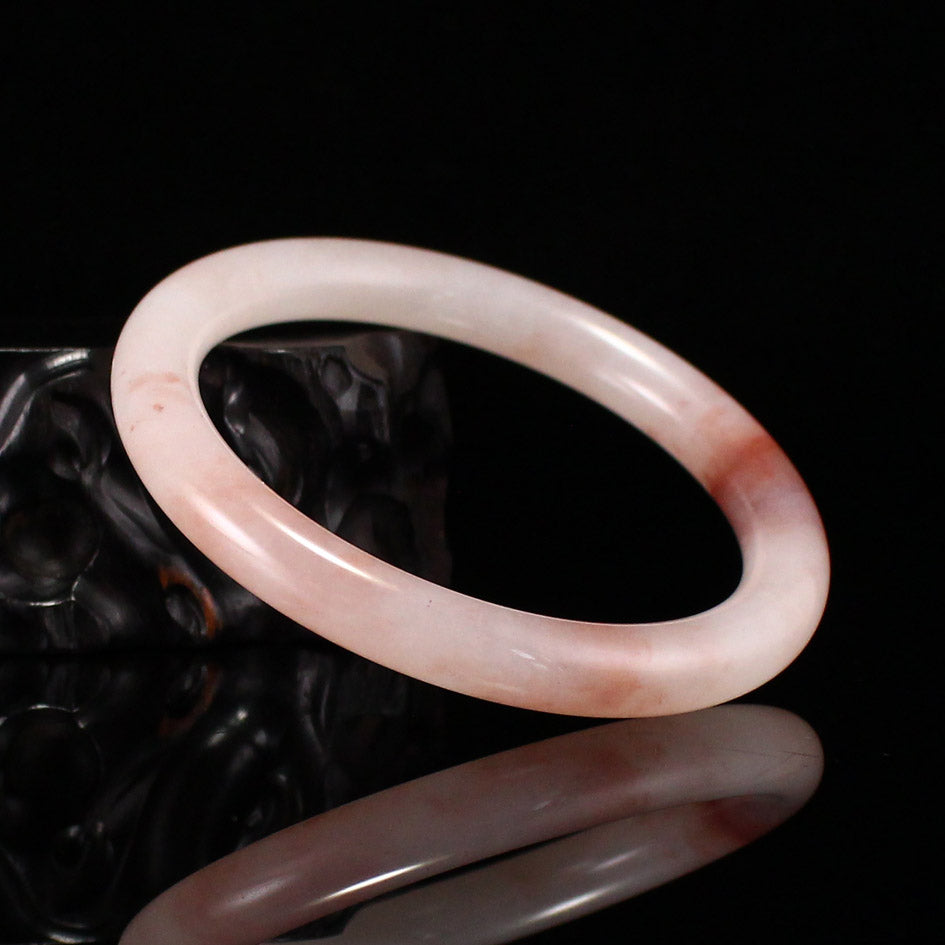 A1968 Inside Diameter 57 MM Natural Quartzite Pink Taohuayu Bracelet