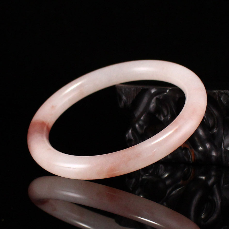 A1968 Inside Diameter 57 MM Natural Quartzite Pink Taohuayu Bracelet