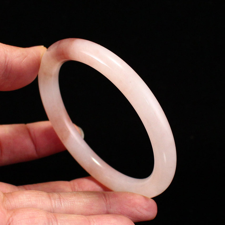 A1968 Inside Diameter 57 MM Natural Quartzite Pink Taohuayu Bracelet