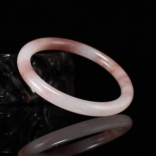 A1969 Inside Diameter 58 MM Natural Quartzite Pink Taohuayu Bracelet