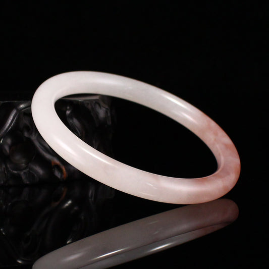 A1971 Inside Diameter 63 MM Natural Quartzite Pink Taohuayu Bracelet