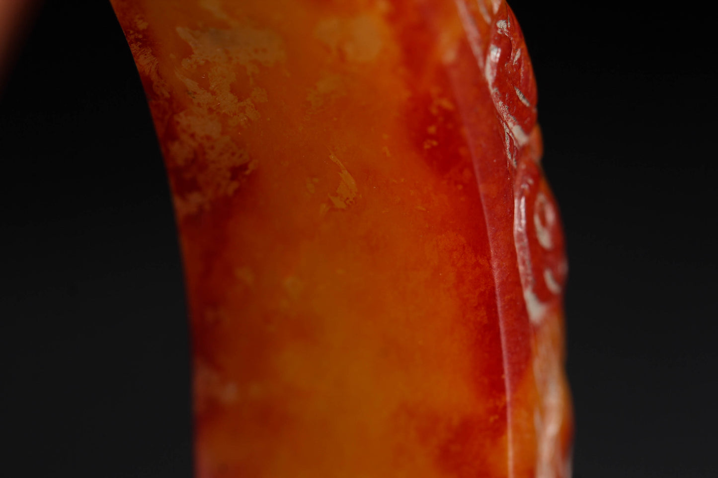 A2019 Inside Diameter 59 MM Vintage Chinese Hetian Jade Bracelet