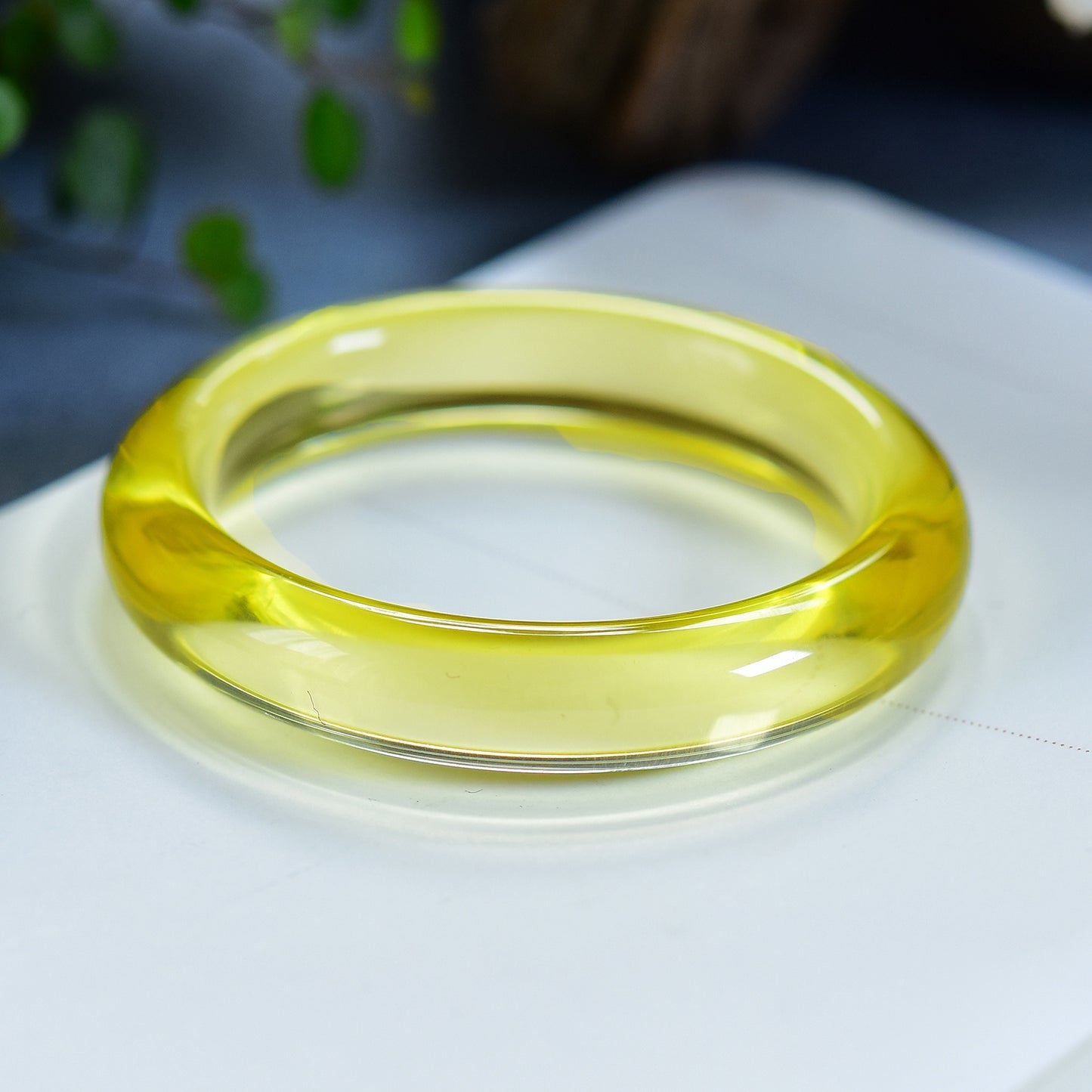 A2051 Inside Diameter 55 MM Exquisite Yellow Crystal Bracelet