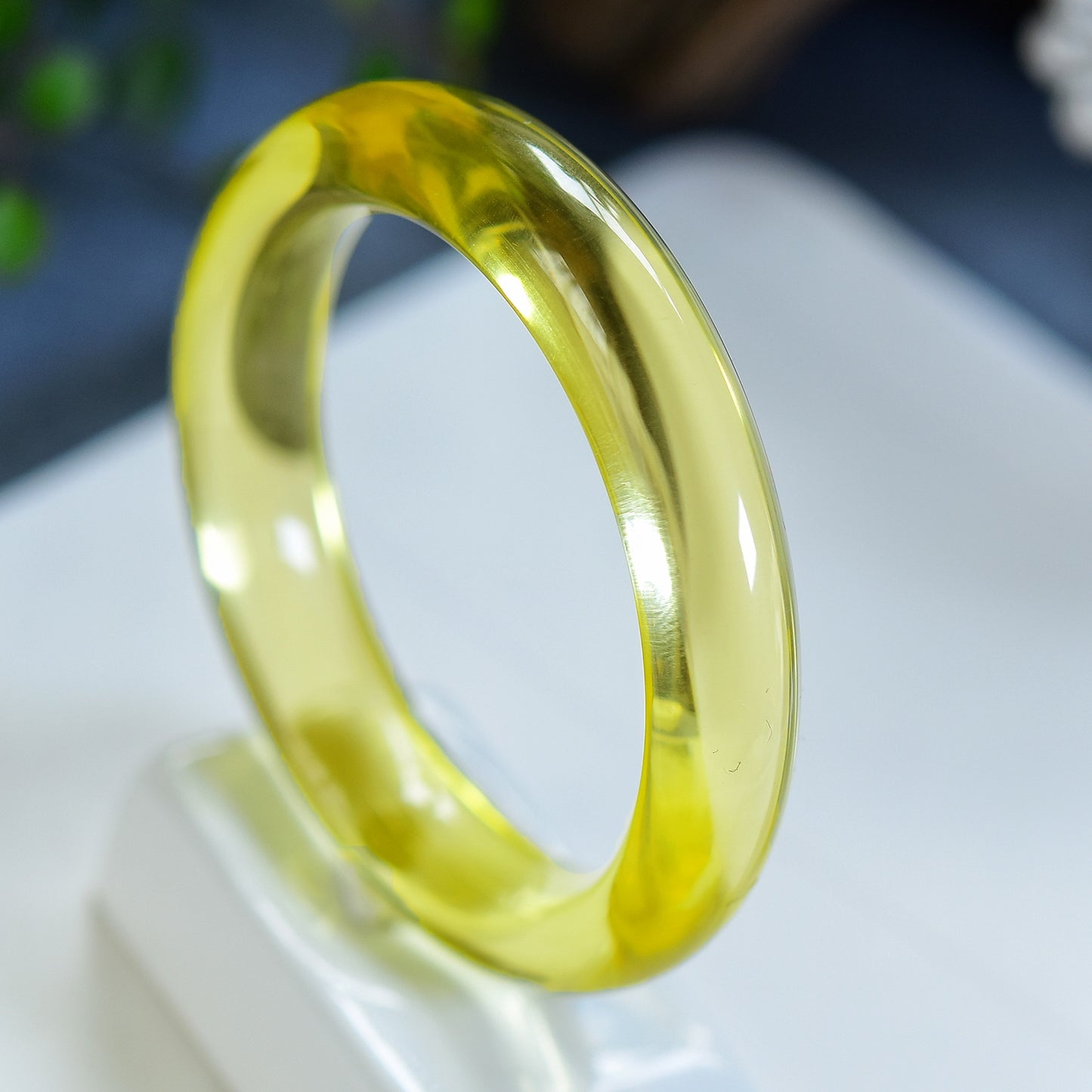 A2051 Inside Diameter 55 MM Exquisite Yellow Crystal Bracelet