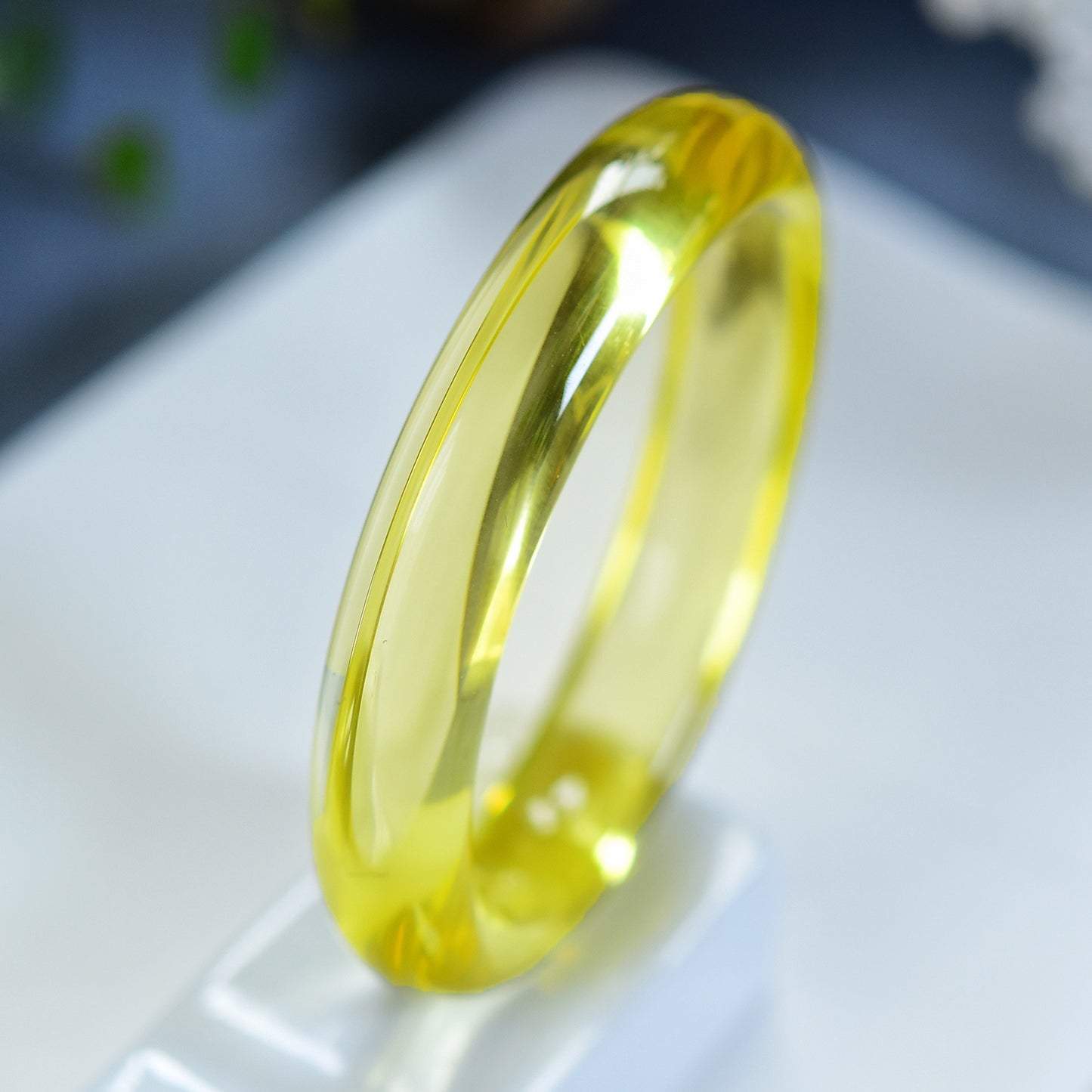 A2051 Inside Diameter 55 MM Exquisite Yellow Crystal Bracelet