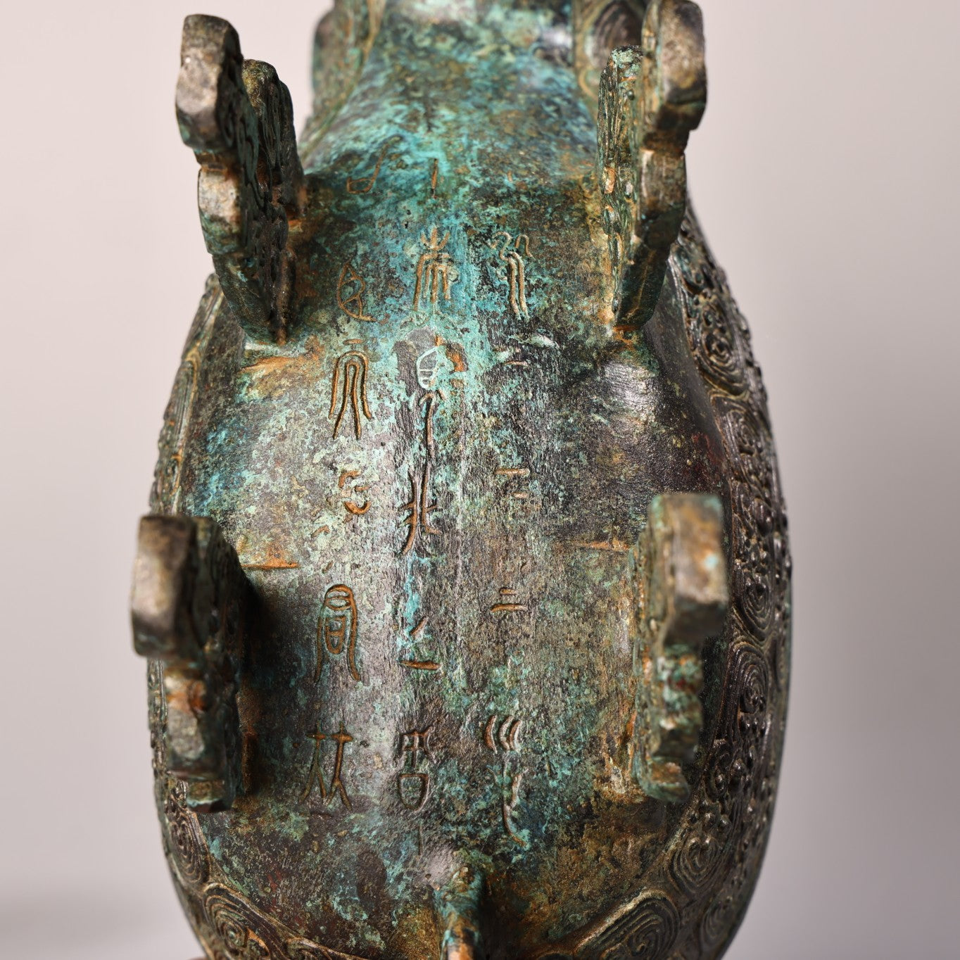 A2157 Vintage Chinese Bronze Fortune Beast Wine Cup