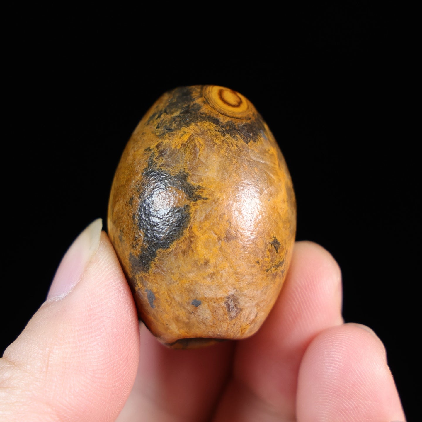 A2269 Vintage Chinese Agate Bead Pendant