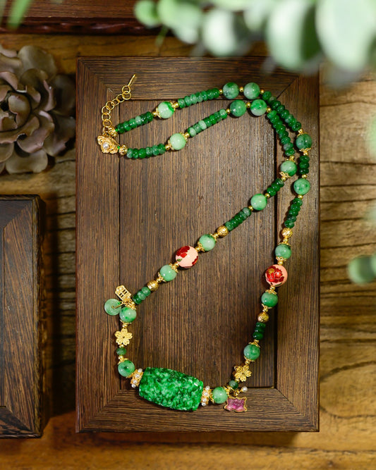 A2279 Exquisite Jadeite Beads Pendant/Necklace