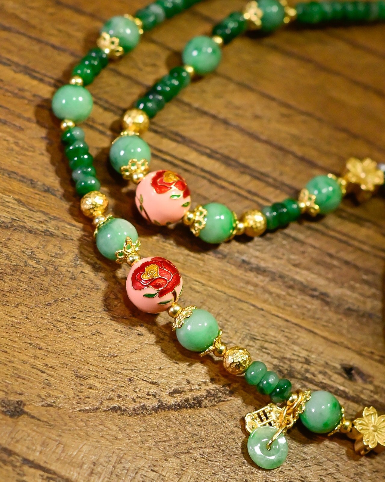 A2279 Exquisite Jadeite Beads Pendant/Necklace