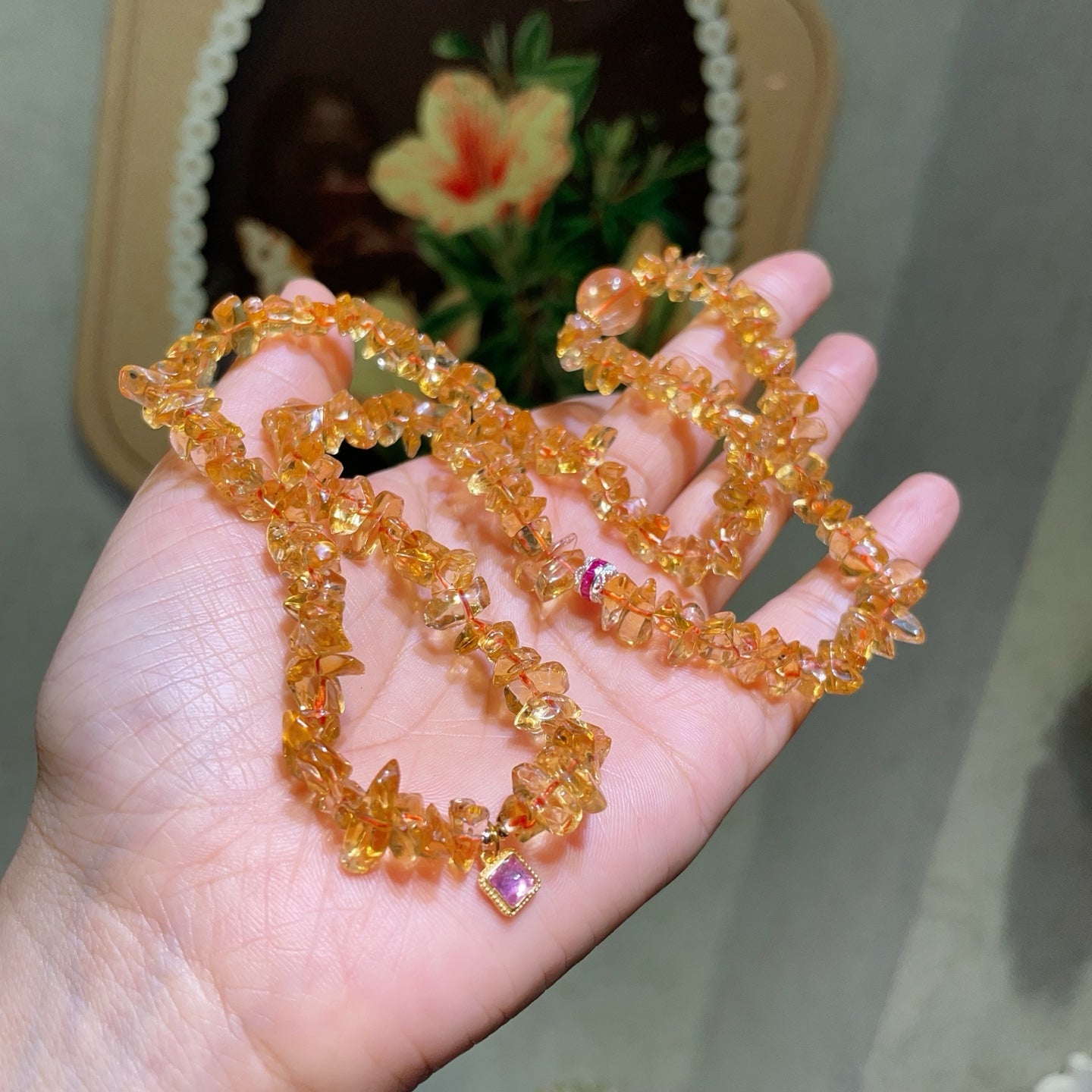 A2296 Beautiful Yellow Crystal Bracelet/Necklace