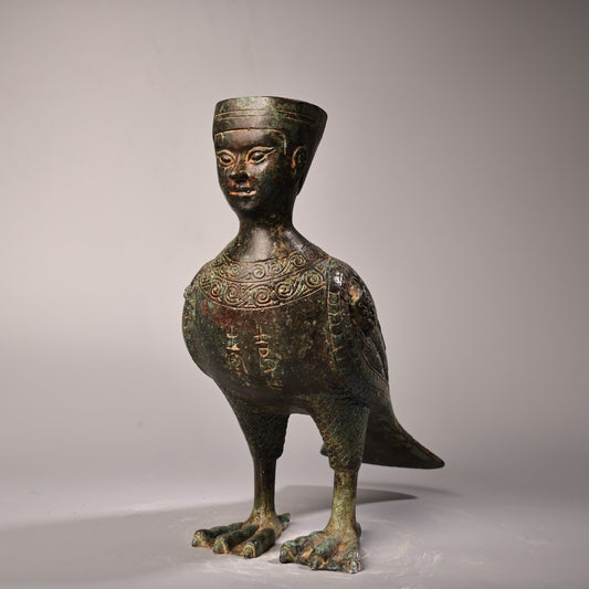A2312 Vintage Chinese Bronze Statue