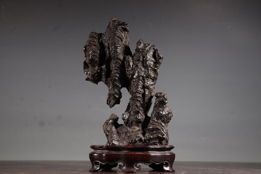 A2322 Vintage Tiahu Stone Mountain Shape Statue