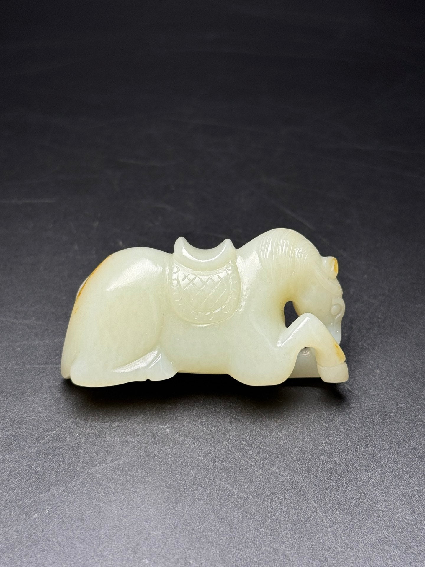 A2348 Superb Chinese Hetian Jade Carved Fortune Horse Pendant