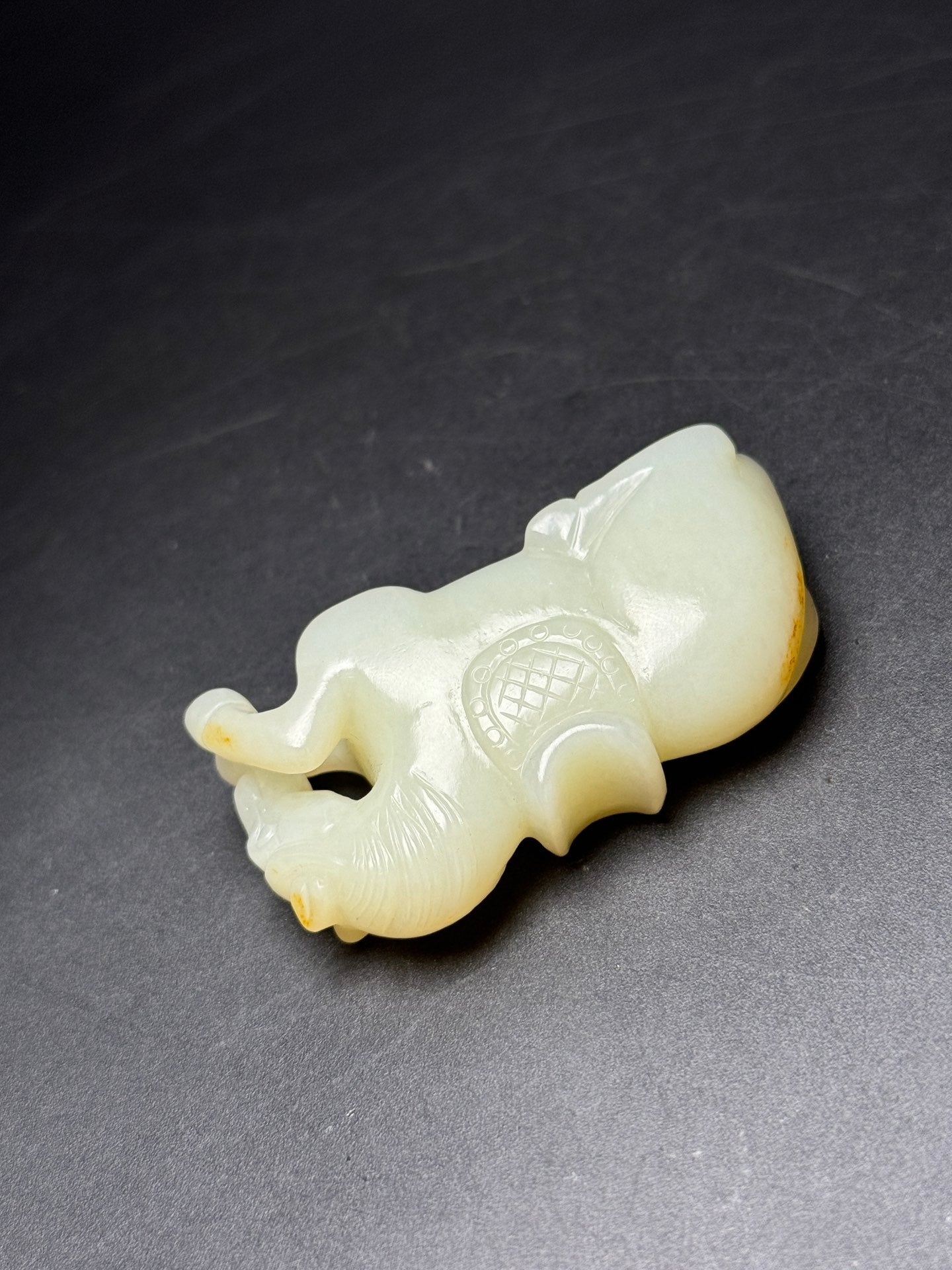 A2348 Superb Chinese Hetian Jade Carved Fortune Horse Pendant