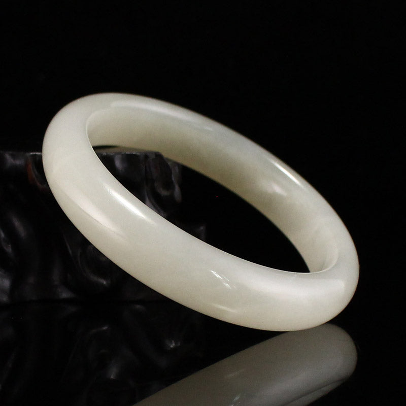 Inside Diameter 53 Natural Hetian Jade Bracelet