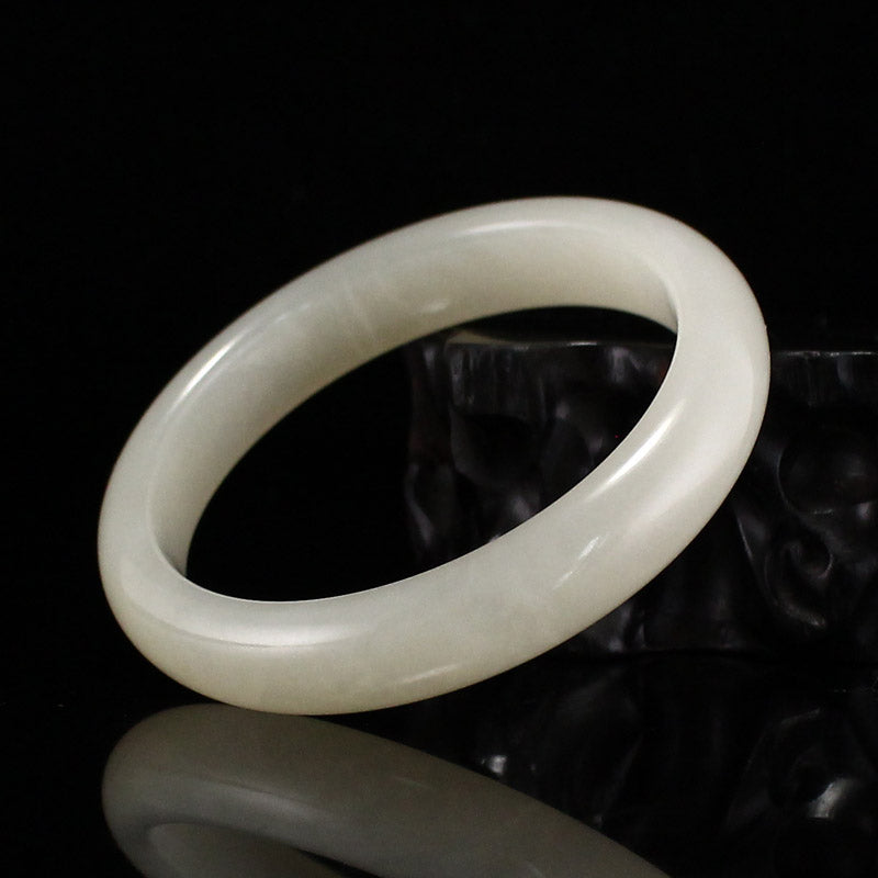 Inside Diameter 53 Natural Hetian Jade Bracelet