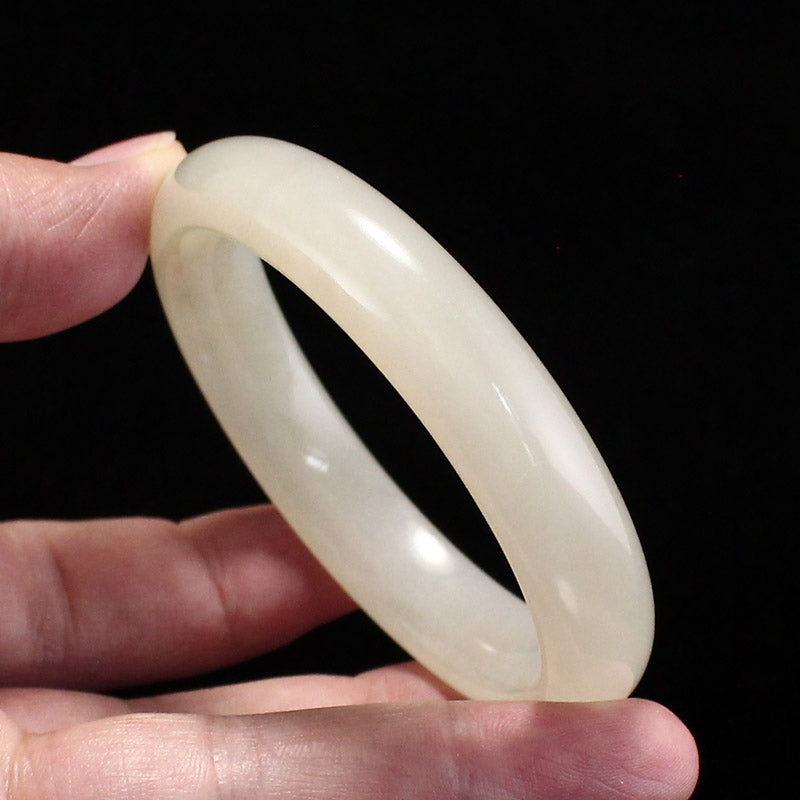 Inside Diameter 53 Natural Hetian Jade Bracelet