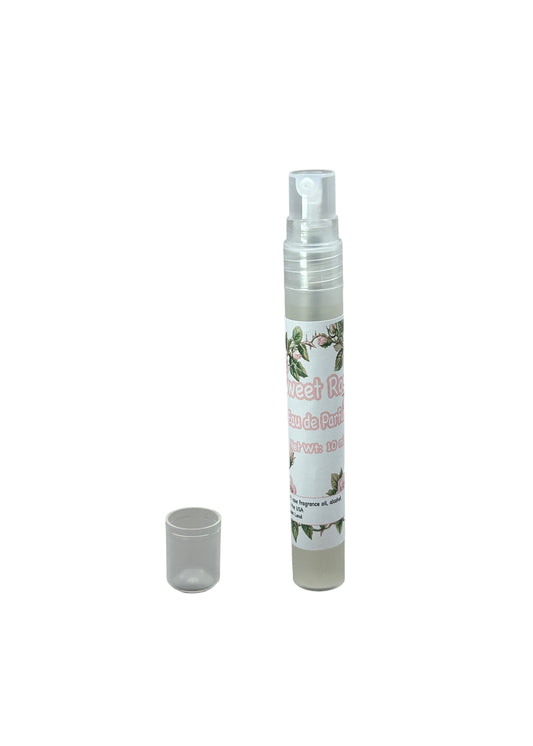 Sweet Rose Eau de Parfum - Romantic Floral Scent | Natural Spray w 20% Rose Fragrance 10ml Vintage-Inspired Gift P001B