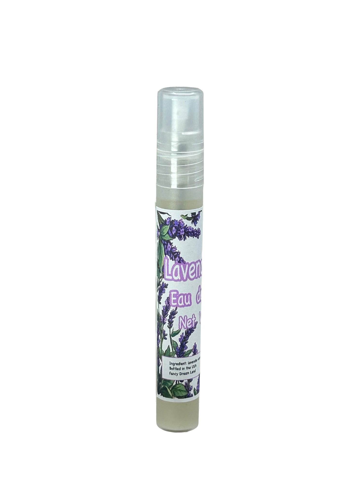 Lavender Dew Eau de Parfum - 10ml Natural Spray w 20% Lavender Fragrance Floral Scent, Calming Relaxing Gift P003B