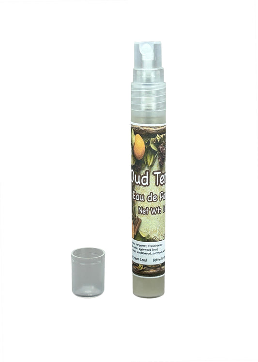 Oud Temple Eau de Parfum - 10m Natural Spray w Oud(Agarwood), Sandalwood, Patchouli, Vanilla, Bergamot, Frankincense P008B