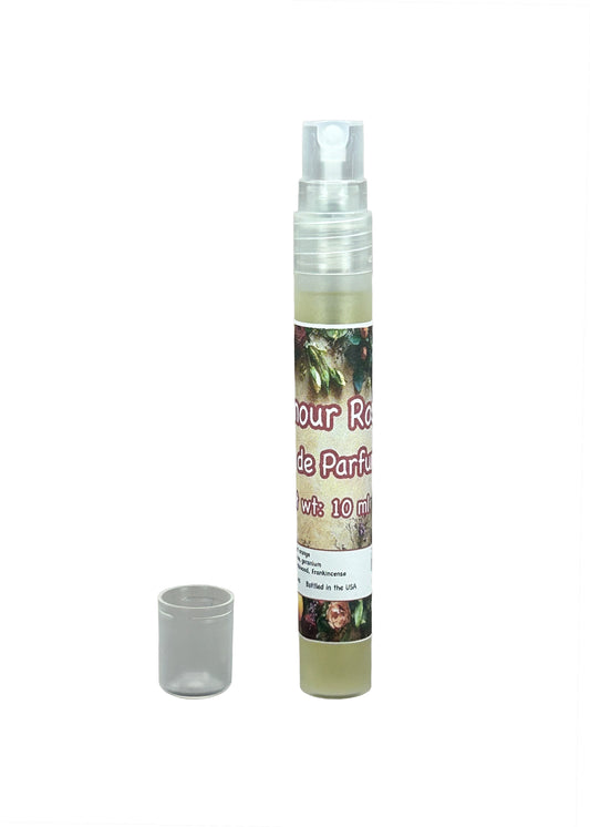 L'Amour Rose Eau de Parfum -10ml Spray w Rose, Geranium, Sandalwood, Frankincense, Sweet Orange, Elegant Sweet Floral Scent P009B