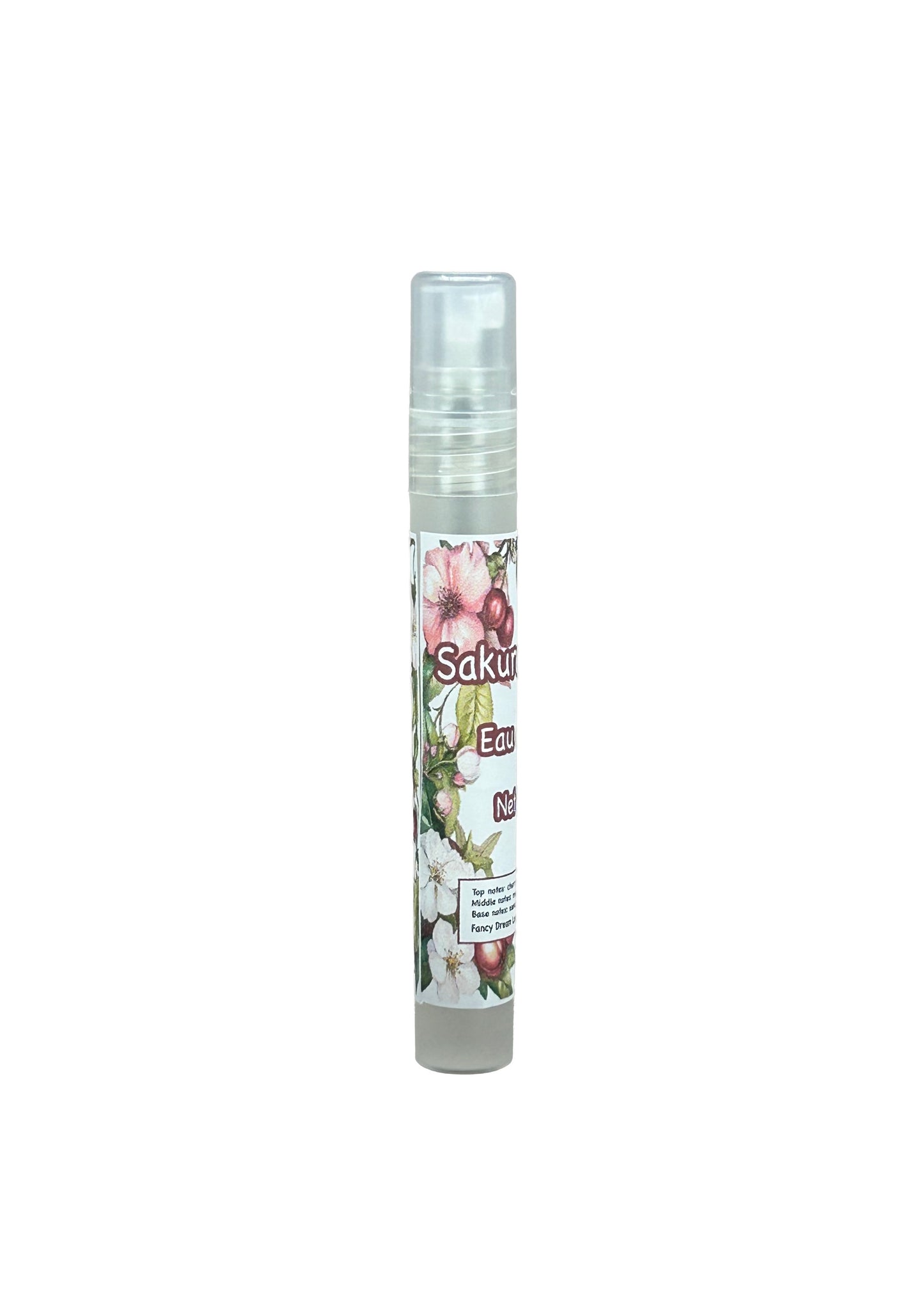 Sakura Romance Eau de Parfum - 10ml Spray w Cherry Blossom, Rose, Vanilla, Sandalwood, Cherry - Rich Floral Scent, Bottled in USA P010B