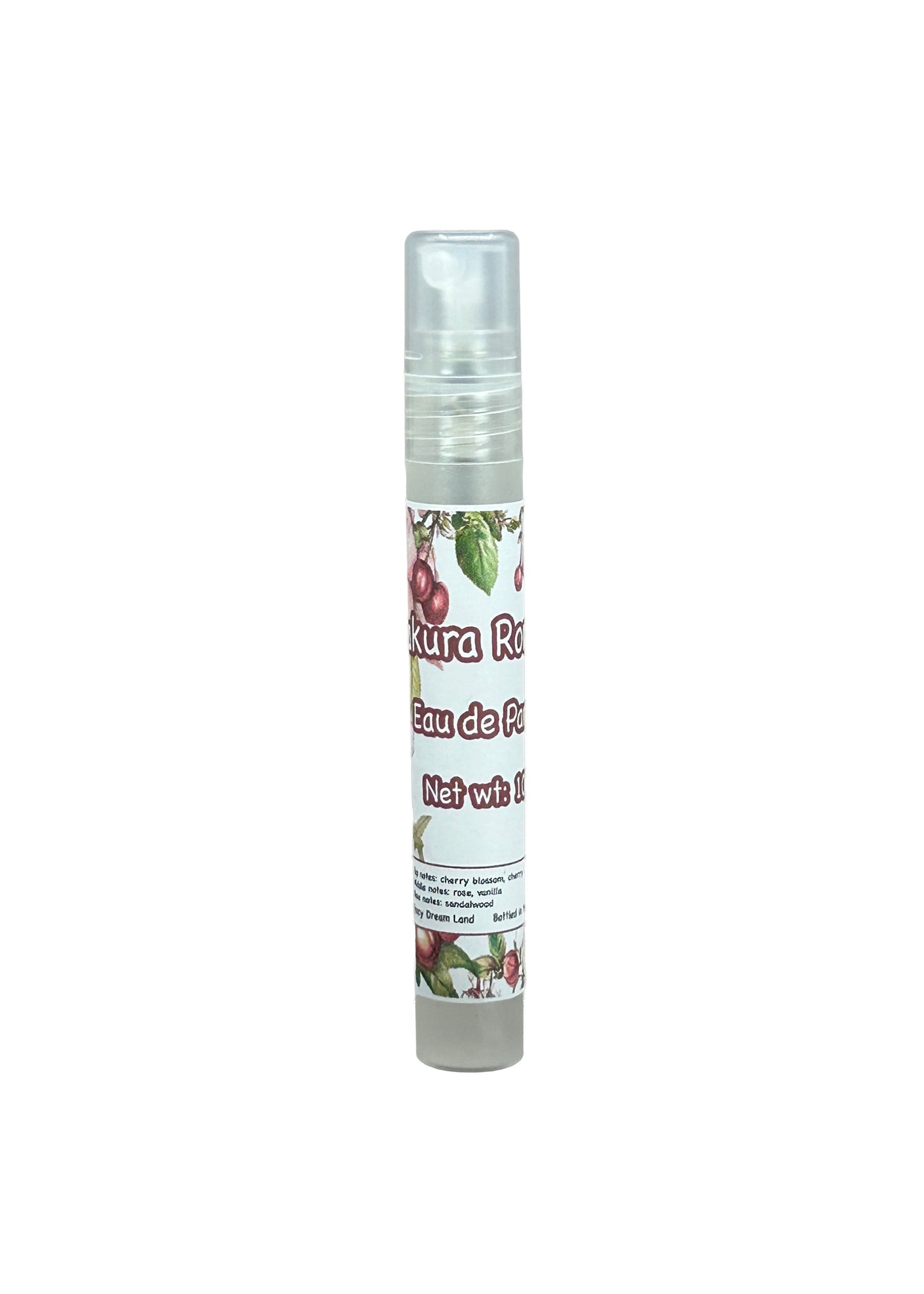 Sakura Romance Eau de Parfum - 10ml Spray w Cherry Blossom, Rose, Vanilla, Sandalwood, Cherry - Rich Floral Scent, Bottled in USA P010B