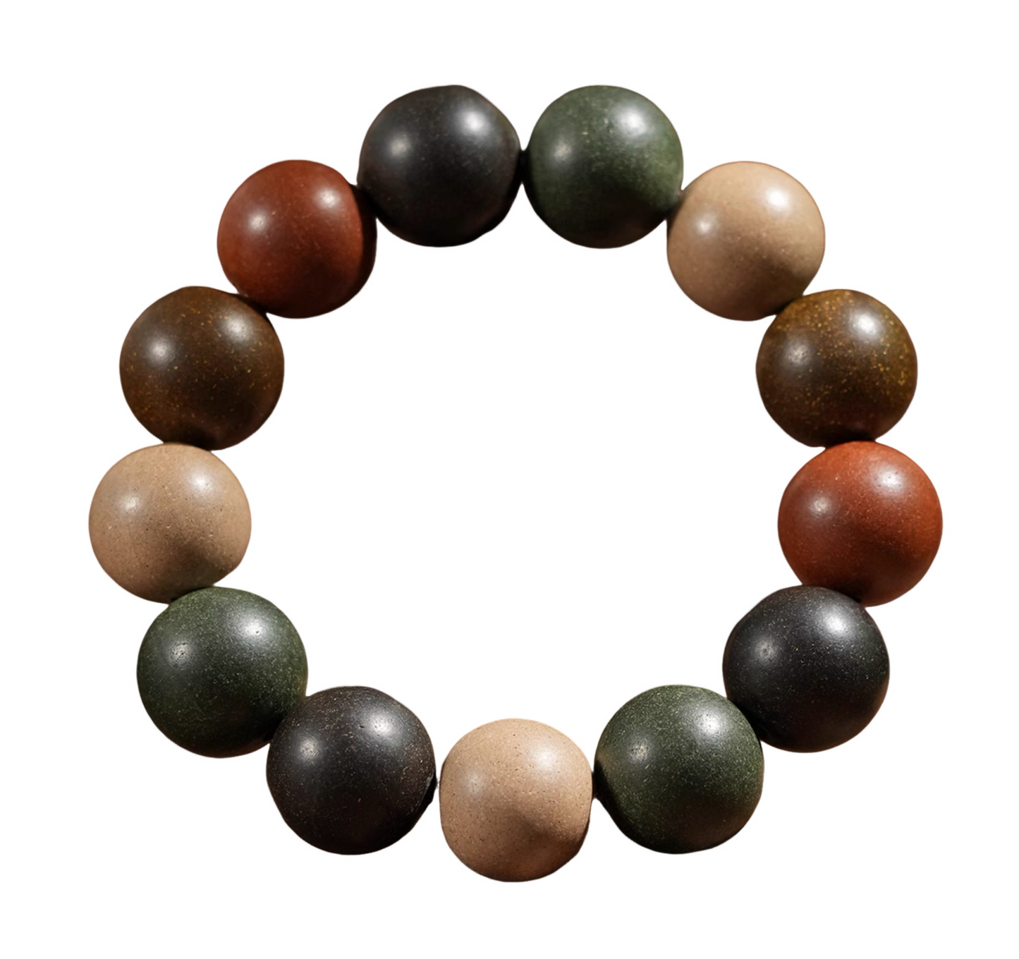 Chinese Medicine Beaded Sandalwood Bracelet w Taoism Emotion-Stabilizing Therapeutic effects