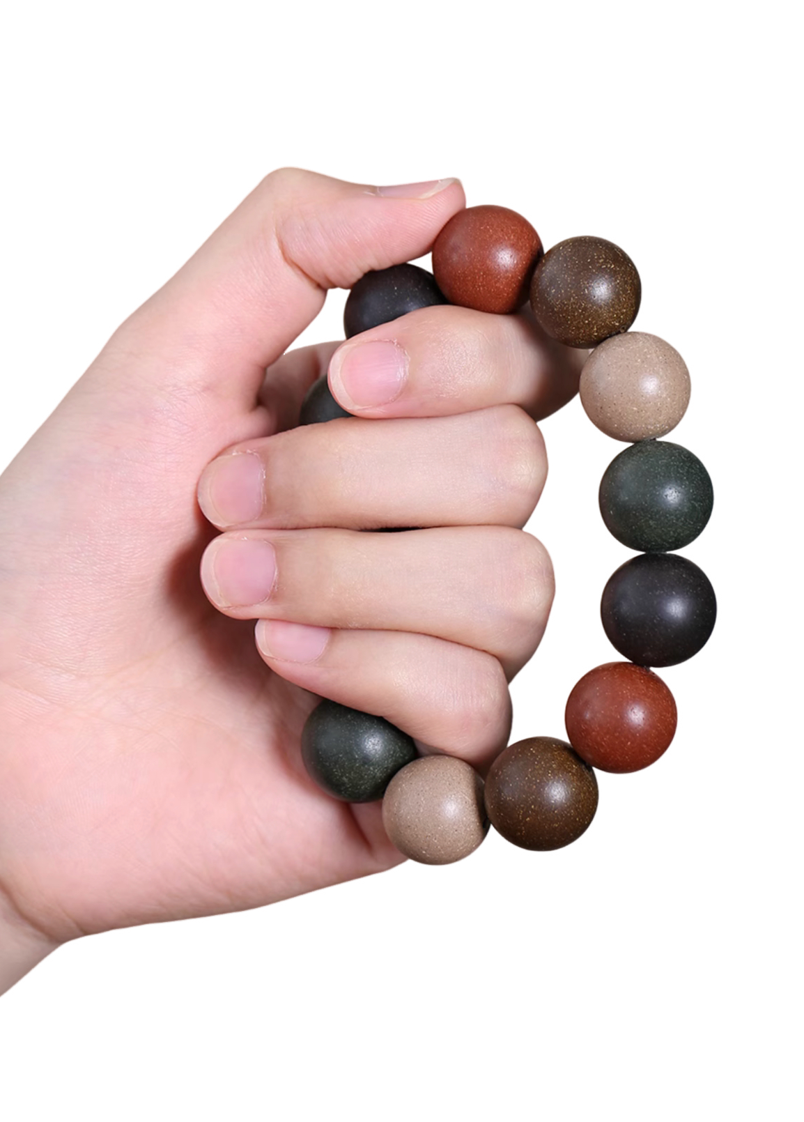 Chinese Medicine Beaded Sandalwood Bracelet w Taoism Emotion-Stabilizing Therapeutic effects