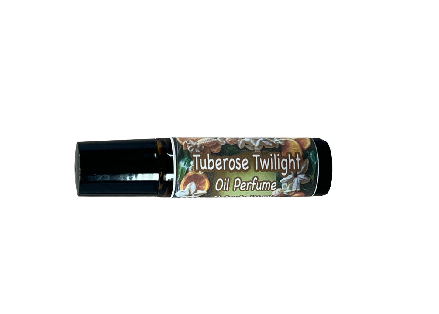 Tuberose Twilight Perfume Oil - Romantic Floral Scent w Jasmine, Vanilla Roll On - 10ml Natural & Alcohol-Free w Jojoba P014A