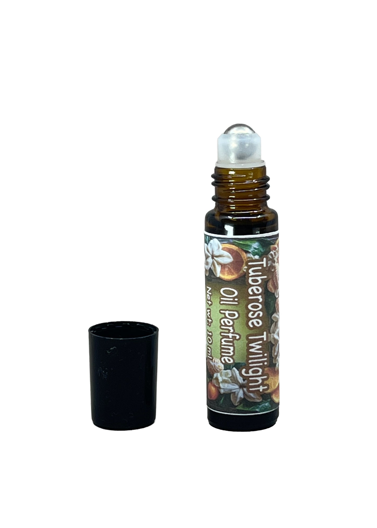 Tuberose Twilight Perfume Oil - Romantic Floral Scent w Jasmine, Vanilla Roll On - 10ml Natural & Alcohol-Free w Jojoba P014A
